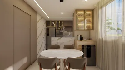 Living room com design contemporâneo - Arquitetura residencial Ribeirão Preto
