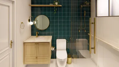 Banheiro planejado com design contemporâneo em Ribeirão Preto